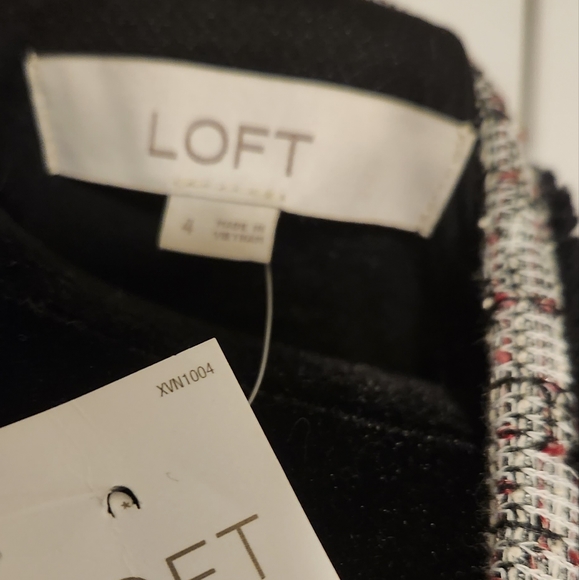 Loft tweed dress.  Size 4 NWT. - Picture 6 of 6